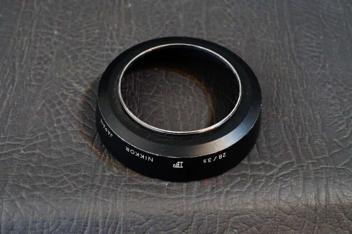 Nikon HN-2 Screw On Metal Lens Hood for Nikkor 28mm F3.5 Lens  **Good Condition**