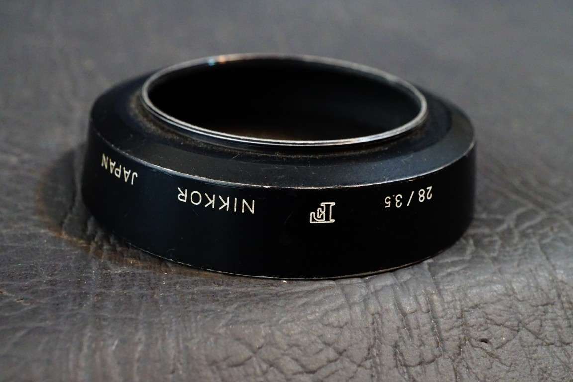 Nikon HN-2 Screw On Metal Lens Hood for Nikkor 28mm F3.5 Lens  **Good Condition**