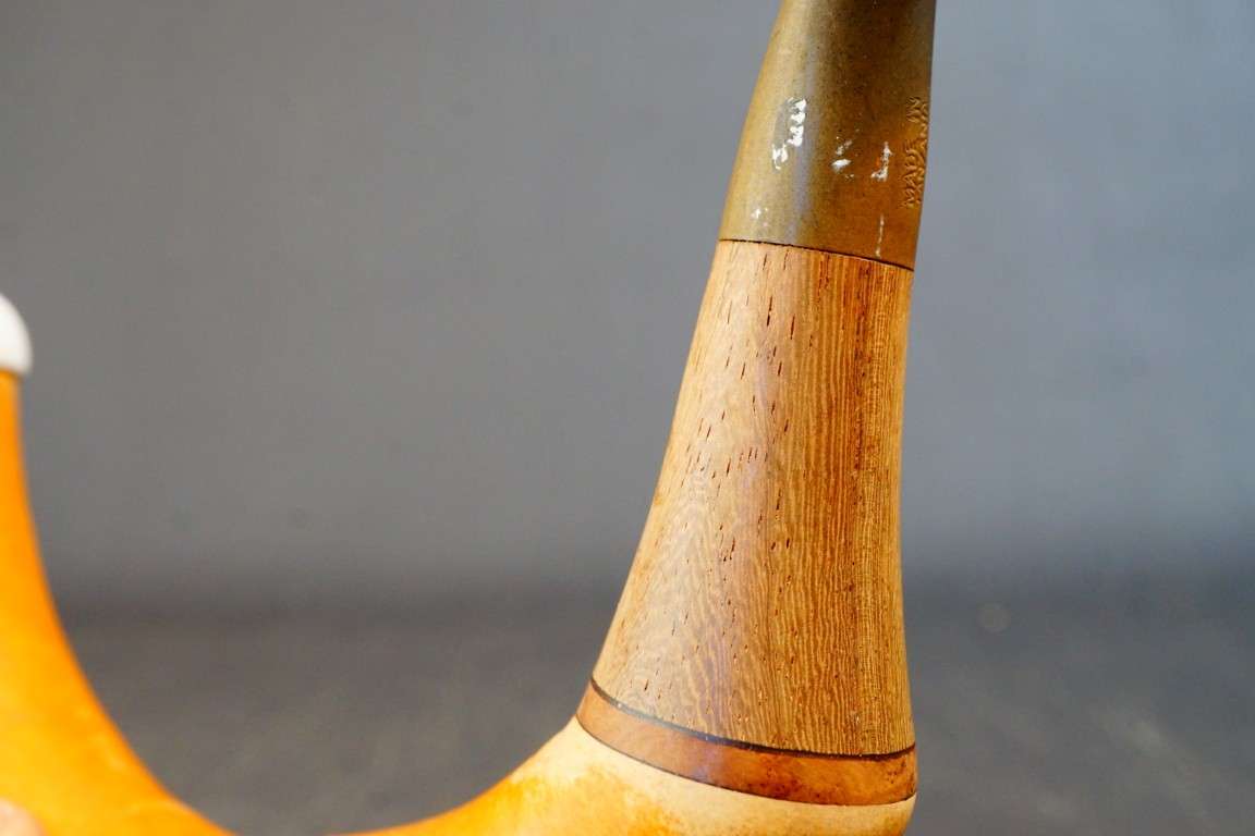 Calabash Meerschaum Pipe Made in Tanzania **Good Condition**
