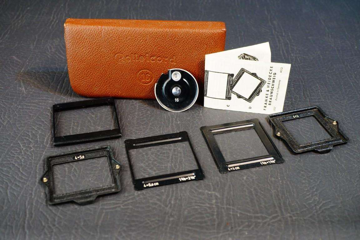 Rollei Rolleicord Vb Va - 16 Exposure Kit - Mask Set Complete with Case **Great Condition**