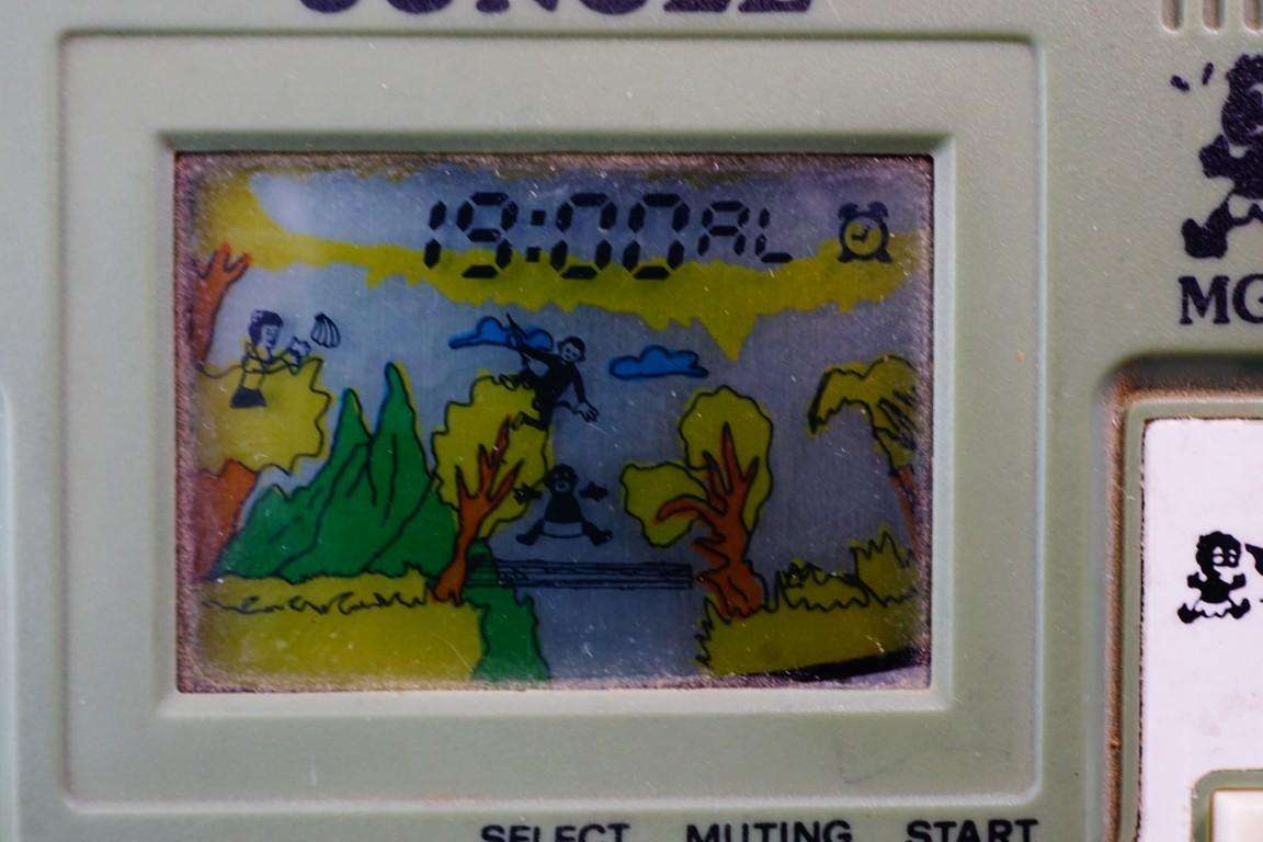Tronica Ronica Jungle MG-5 1986 Rare LCD Handheld Game & Clock **Great Condition**