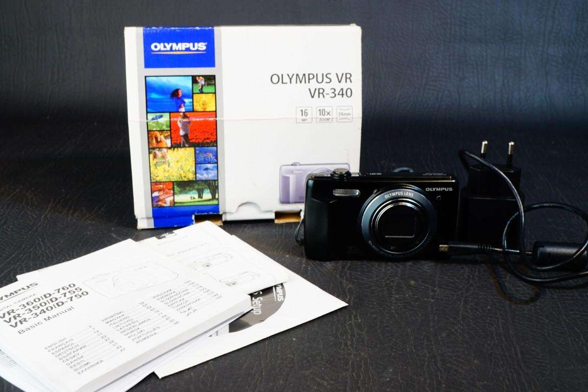 Olympus VR-340 16 MP 10x Super Wide Zoom Compact Digital Camera with Original Box **Great Condition*