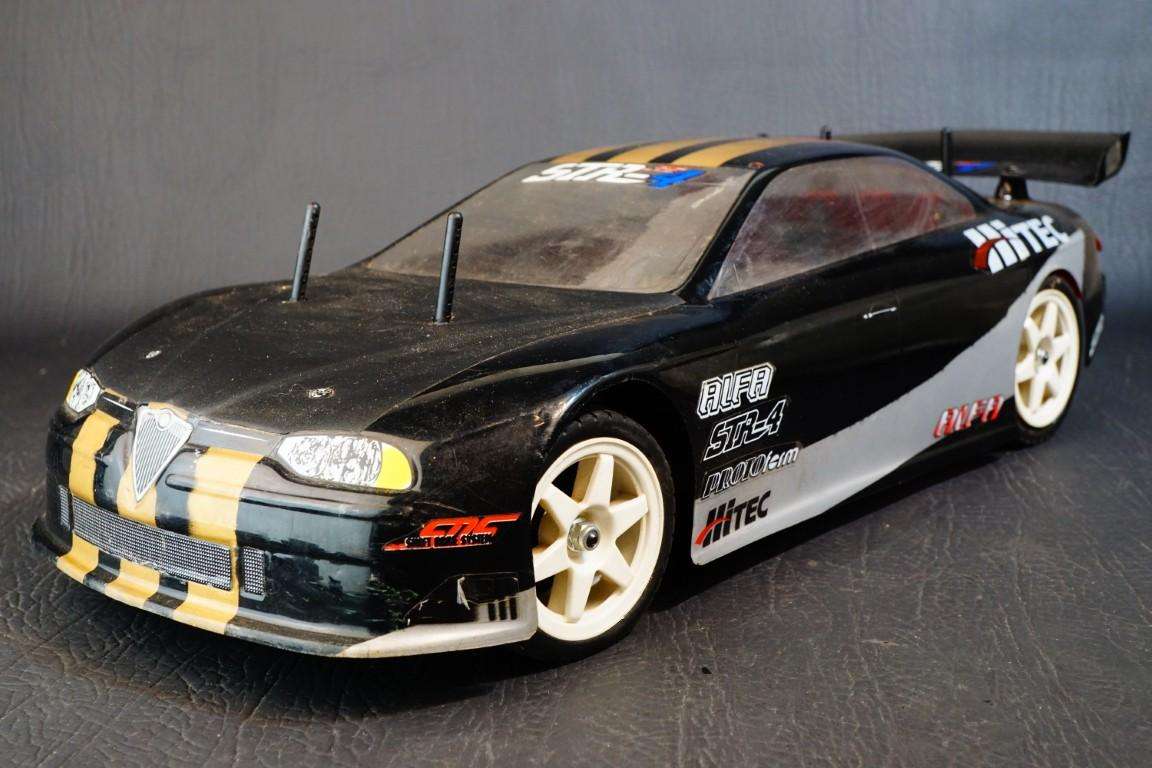 Original Academy STR-4 Alfa 4WD 1/10 RC Racing Car **Great Condition**