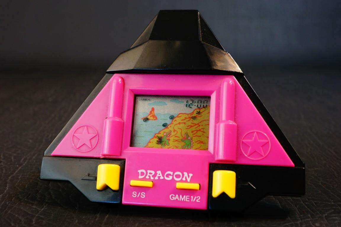 Vintage Dragon LCD Handheld Electronic Game With Stand Vintage 1990s  **Great Condition**