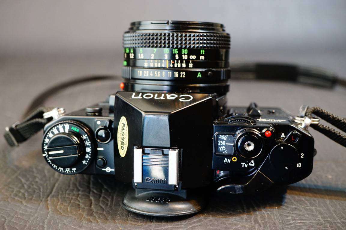 Canon A1 35mm SLR Film Camera with Canon nFD 50mm F1.8 Lens  **Great Condition**