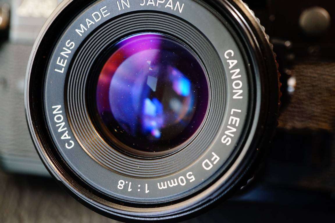 Canon A1 35mm SLR Film Camera with Canon nFD 50mm F1.8 Lens  **Great Condition**