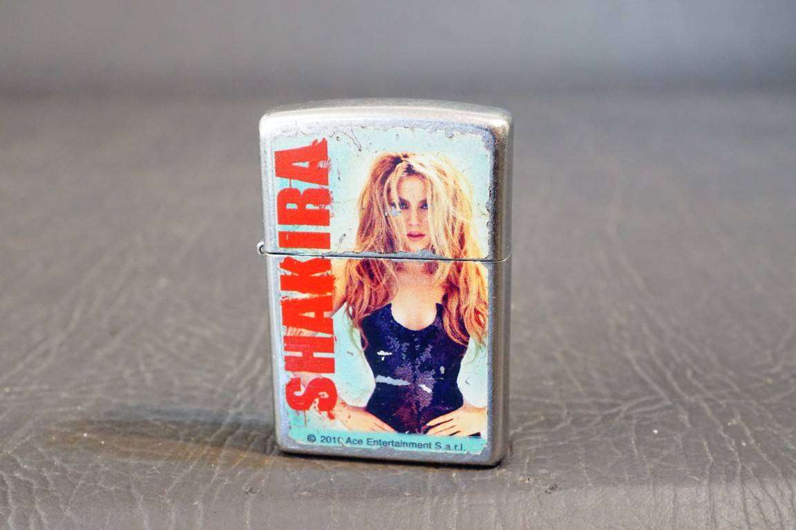 Shakira Zippo Stainless Steel with Sandblasted Finish  **Great Condition**
