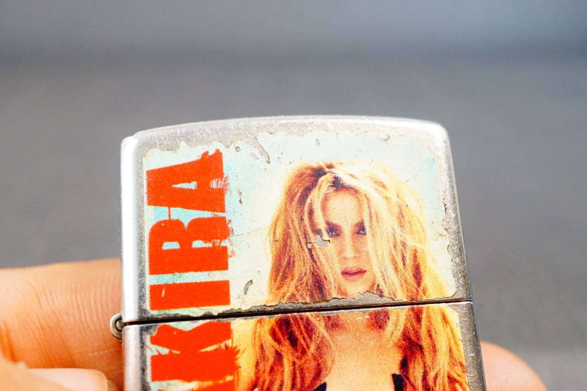 Shakira Zippo Stainless Steel with Sandblasted Finish  **Great Condition**