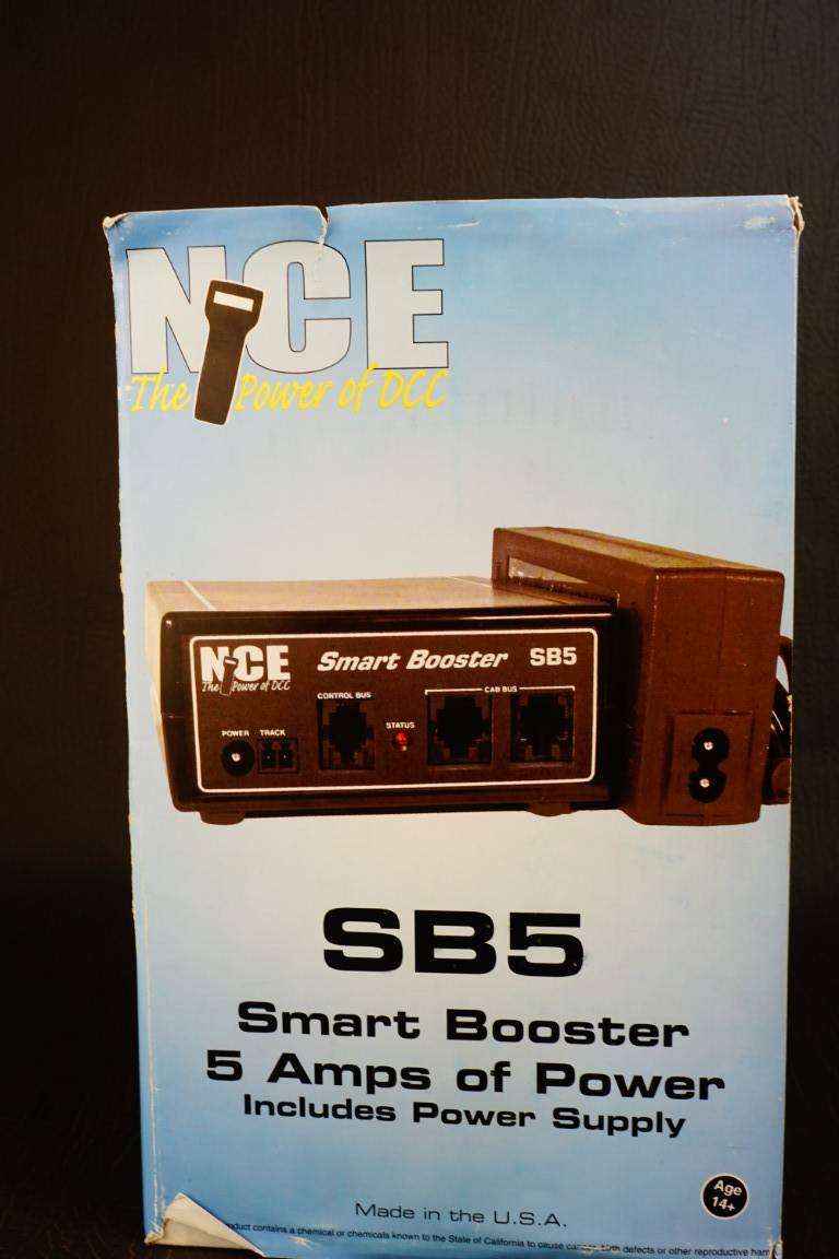 NCE SB5 5 amp Smart Booster with International Power Supply DCC **Excellent Condition**