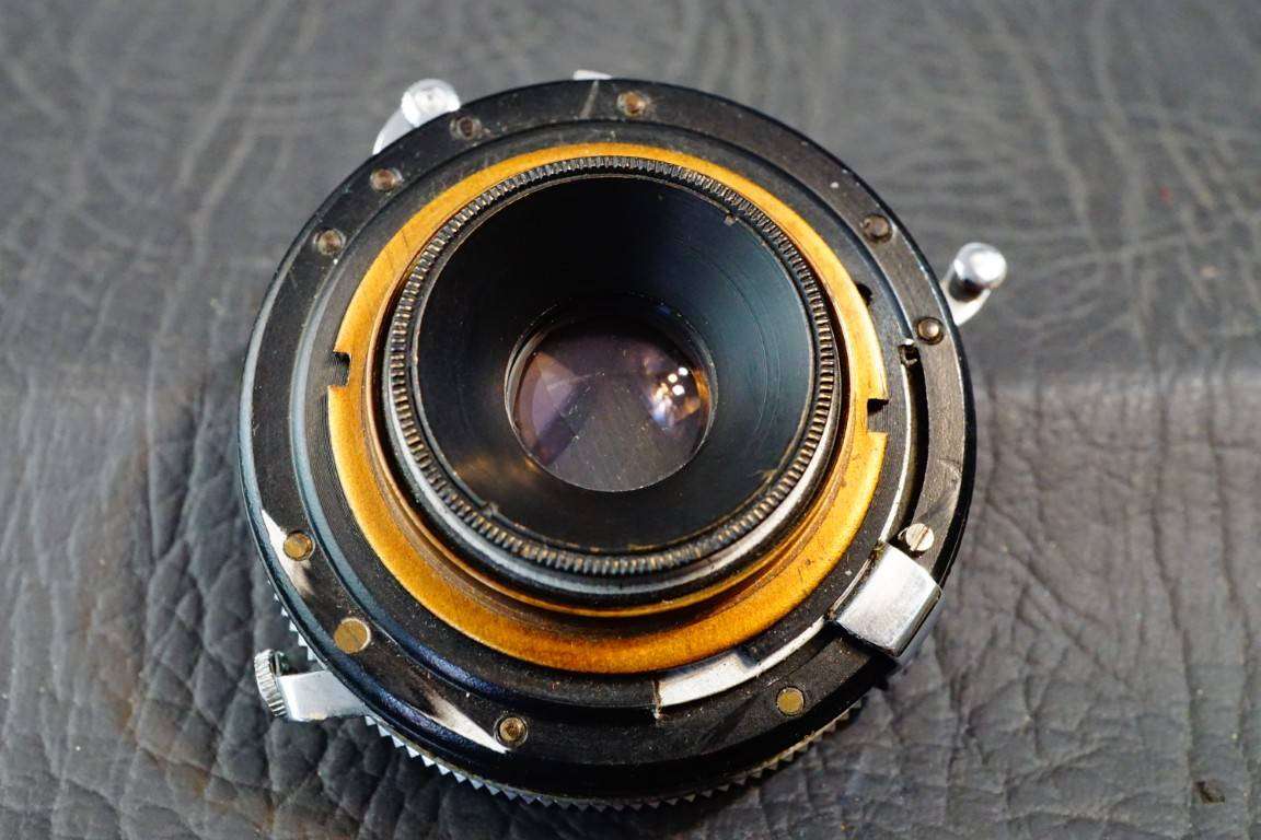 Wollensak Raptar Wide Angle 3 1/2" 90mm F6.8 Lens in a Rapax Shutter  **Great Condition**