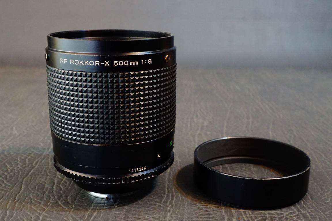 Minolta RF Rokkor 500mm F8 MF Reflex Mirror Lens in Minolta SR/MD Mount **Good Condition**