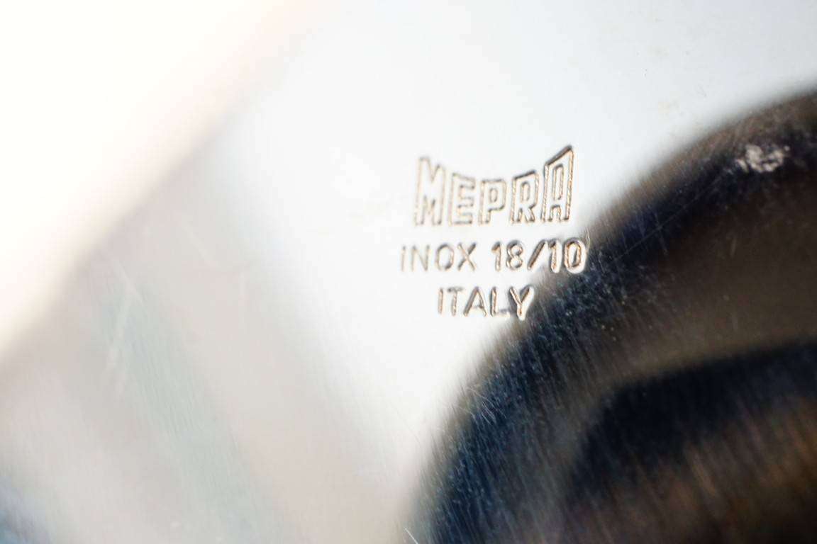 Art Deco MEPRA - INOX 18/10 Copper PALM TREE TRAY Made in Italy **Great Condition**