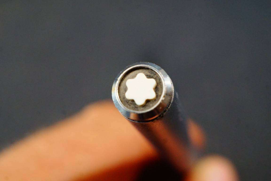 Montblanc Noblesse Fountain Pen Black & Siver  Vintage  Germany **Great Condition**