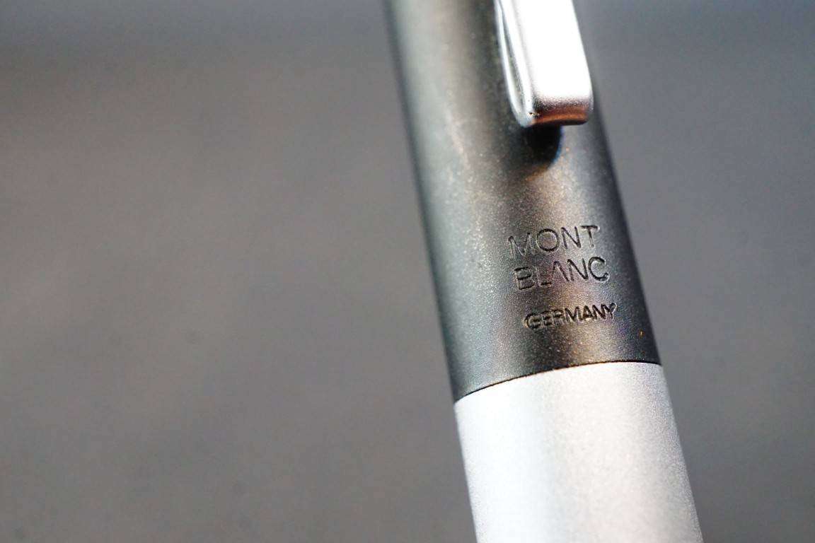 Montblanc Noblesse Fountain Pen Black & Siver  Vintage  Germany **Great Condition**