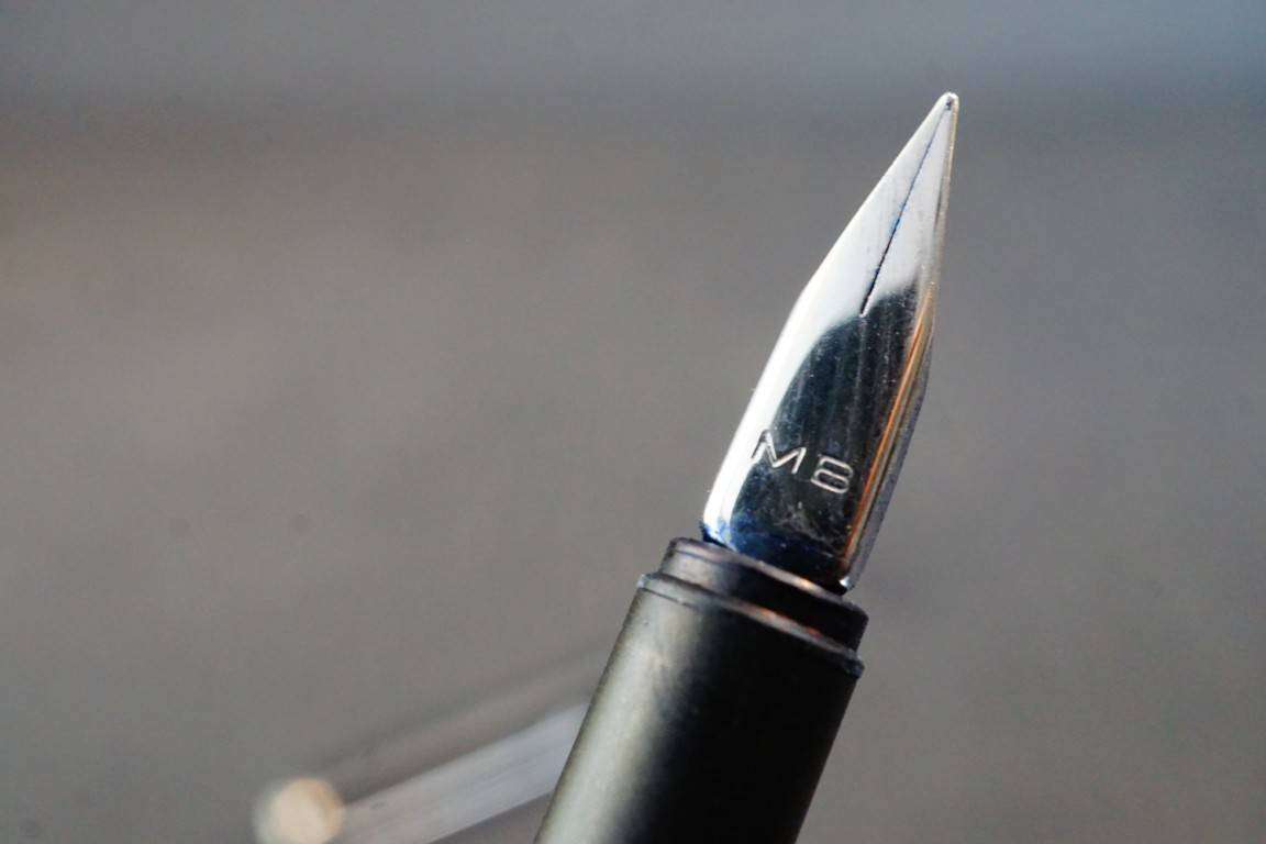 Montblanc Noblesse Fountain Pen Black & Siver  Vintage  Germany **Great Condition**