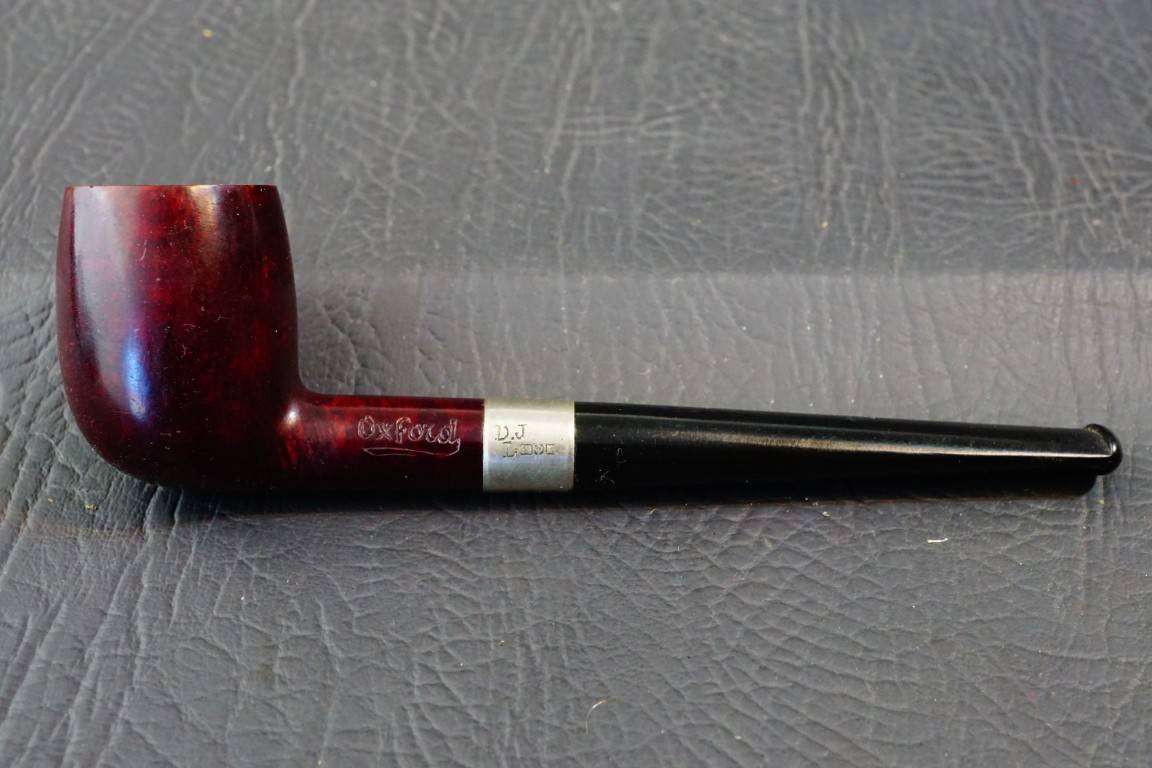 Vintage Oxford Smoking Pipe with a Sterling Silver Collar **Unsmoked Condition**