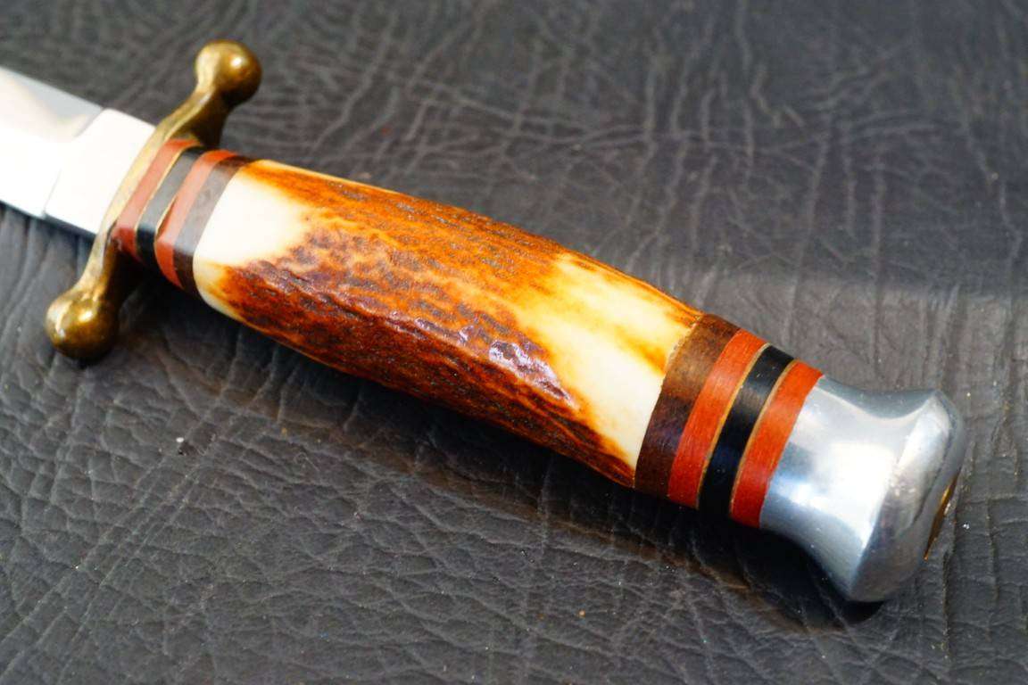 Linder Dagger Fixed Blade Knife Handmade Solingen Germany **Excellent Condition**
