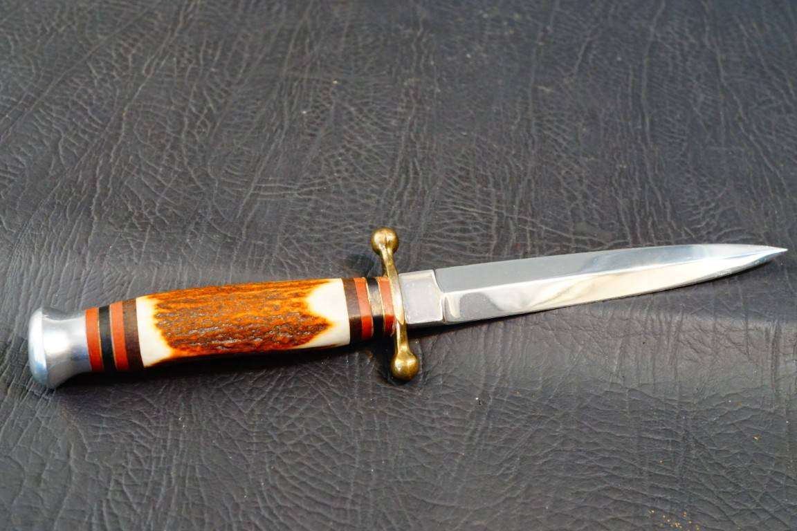 Linder Dagger Fixed Blade Knife Handmade Solingen Germany **Excellent Condition**