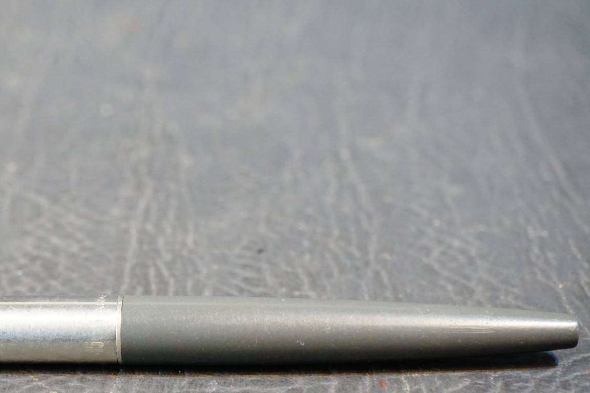 Vintage Parker 45 Fountain Pen Gray and Brushed Chrome **Good Condition**
