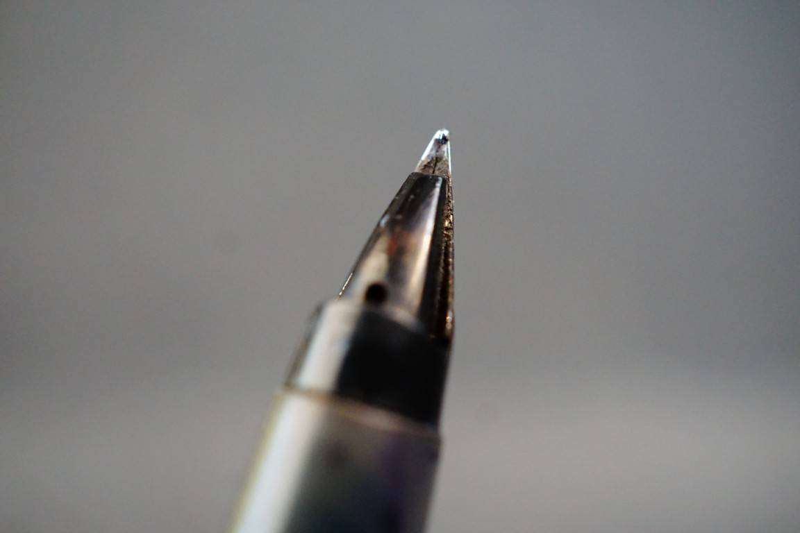 Vintage Parker 45 Fountain Pen Gray and Brushed Chrome **Good Condition**