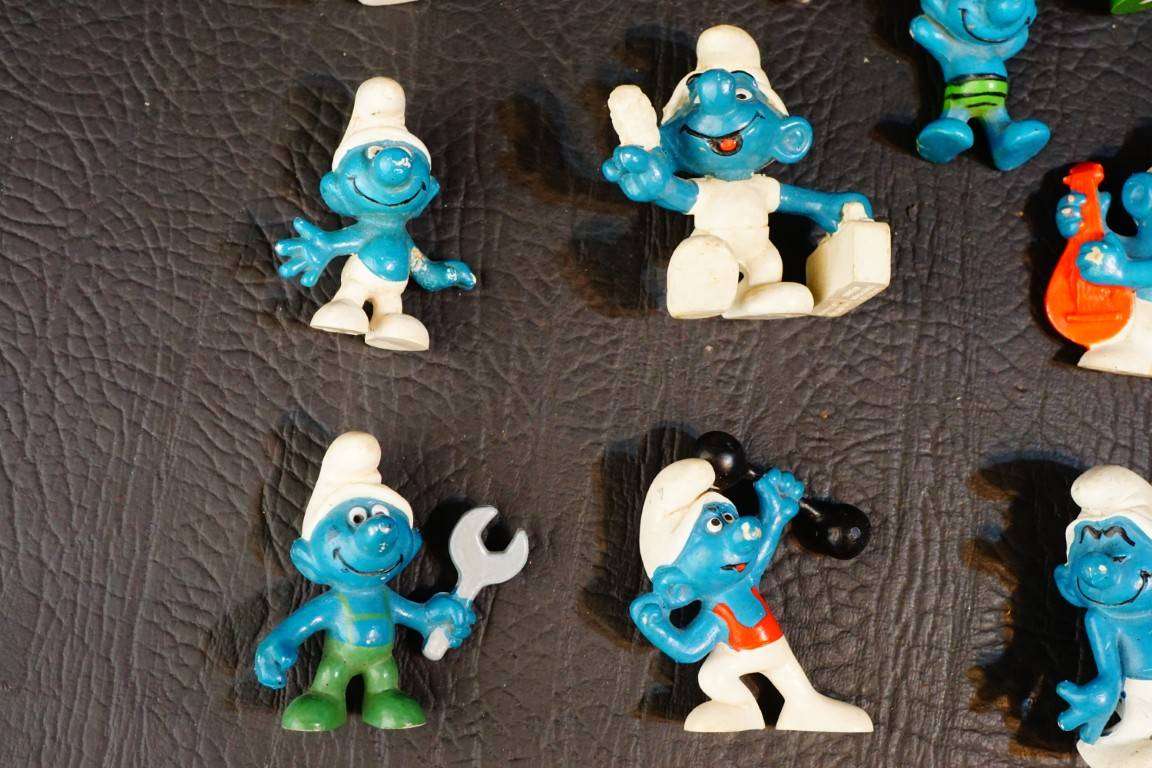 Vintage Peyo West Germany made Smurfs **13 in Total**