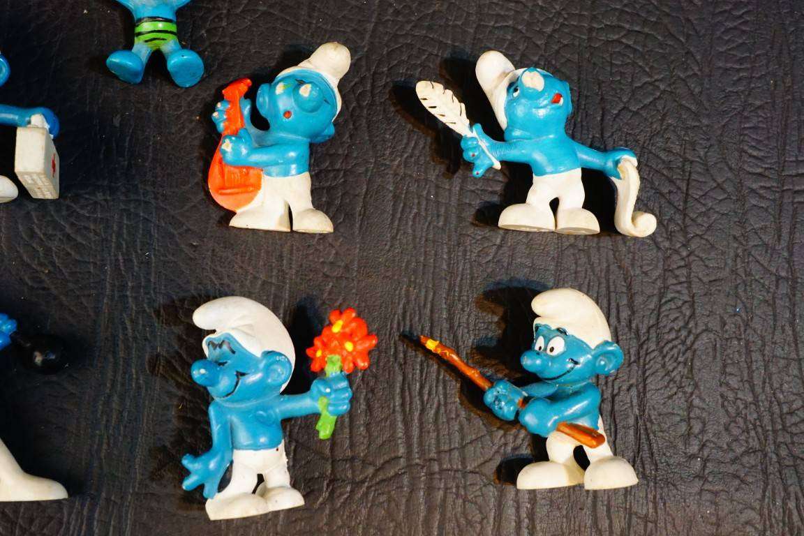 Vintage Peyo West Germany made Smurfs **13 in Total**