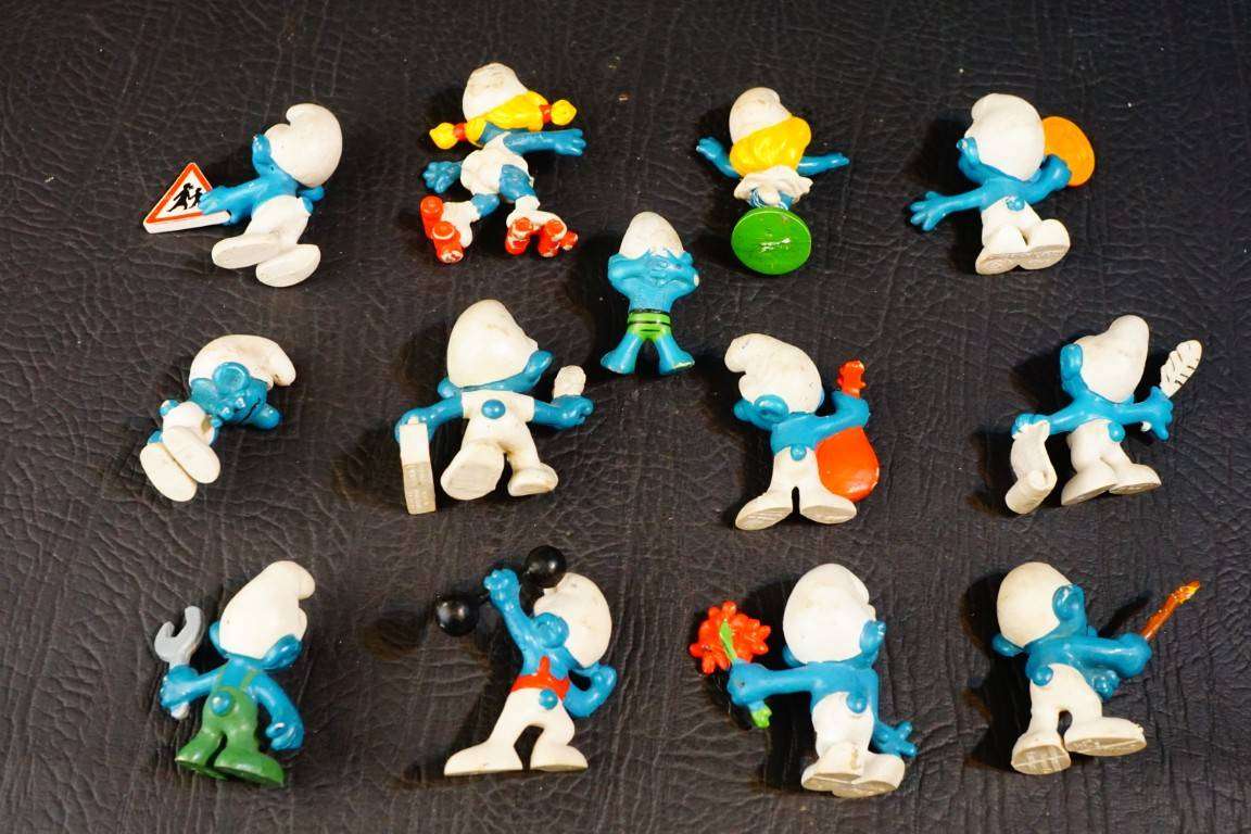 Vintage Peyo West Germany made Smurfs **13 in Total**
