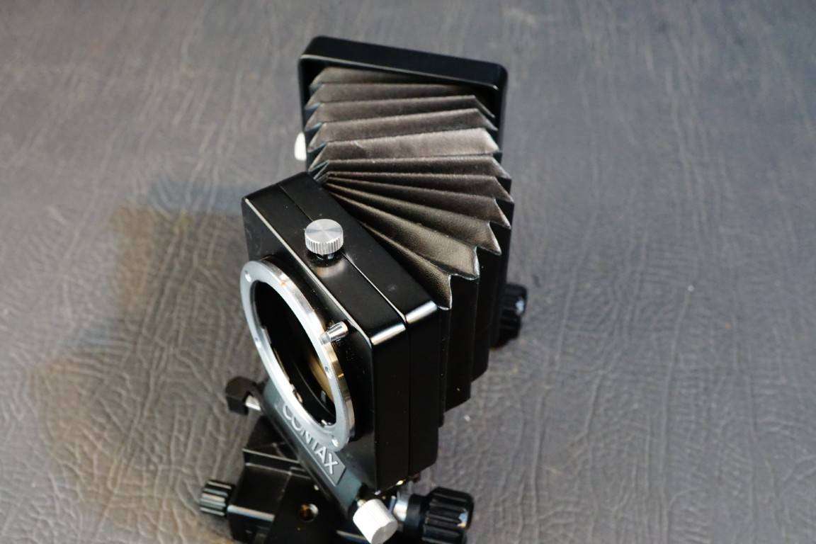 CONTAX PC-bellows Tilt Shift Focusing Macro Rail Contax CY Mount  **Great Condition**