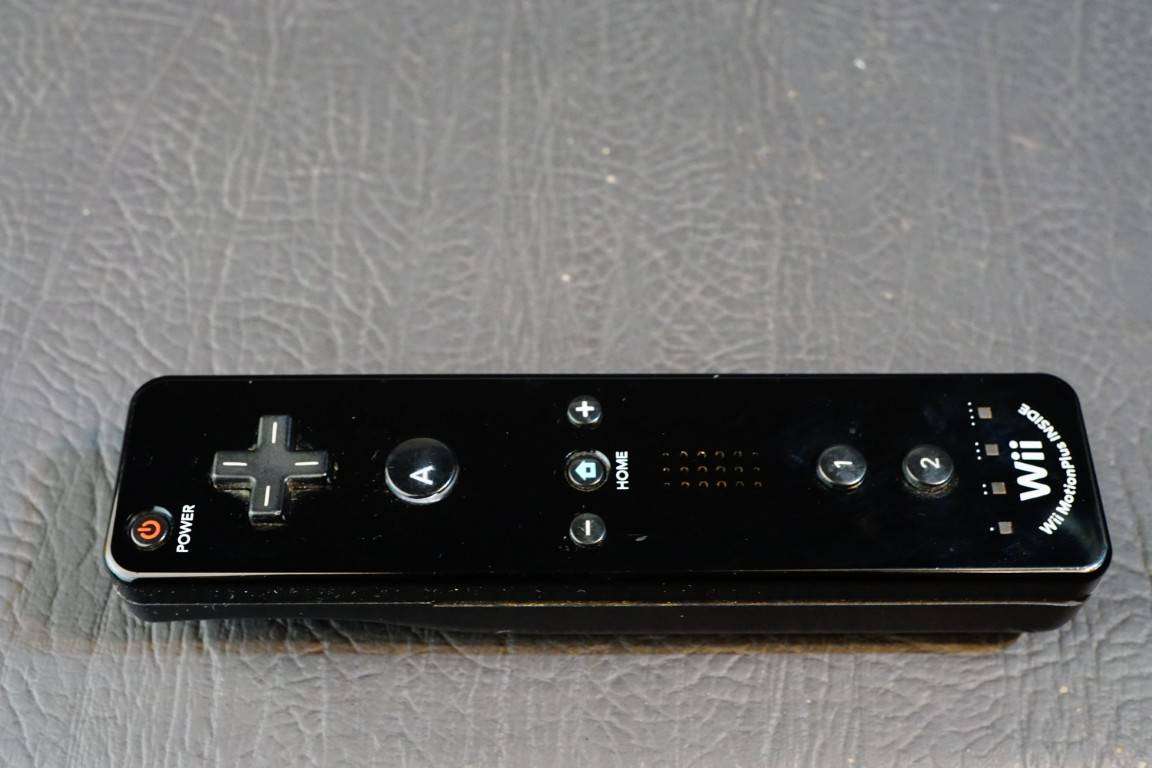 Nintendo Wii RVL-036 Motion Plus Black Remote Controller OEM Original Tested **Great Condition**