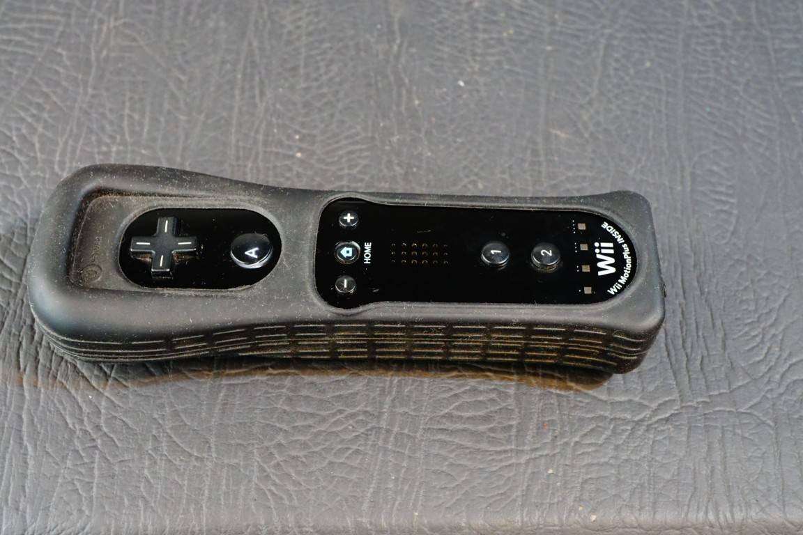 Nintendo Wii RVL-036 Motion Plus Black Remote Controller OEM Original Tested **Great Condition**