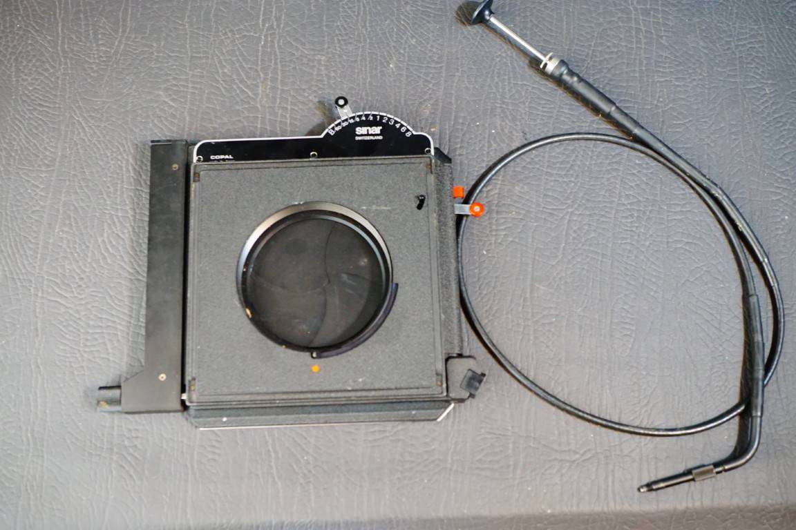 Sinar 4x5 DB Copal Shutter + Release Cable and Schneider Symmar-S 210mm F5.6 Multi-Coated Lens