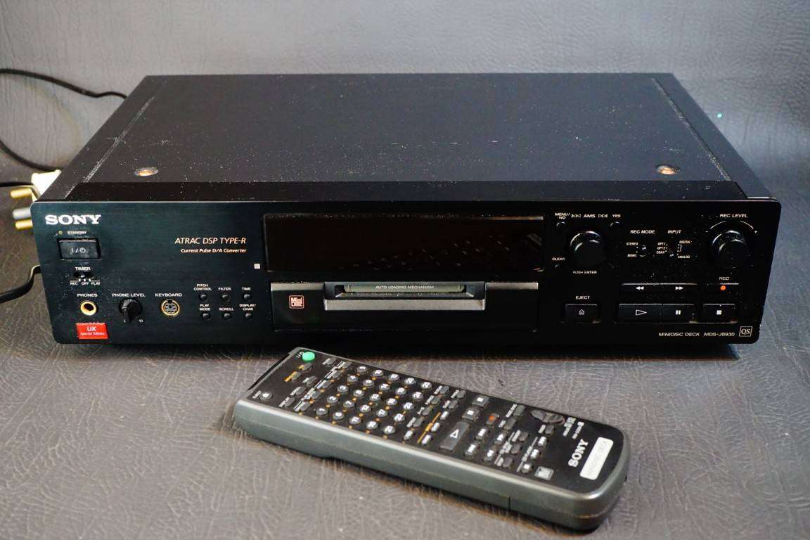 Sony MDS-JB930 MiniDisc Deck MD Recorder ATRAC Type-R with Remote **Great Condition**