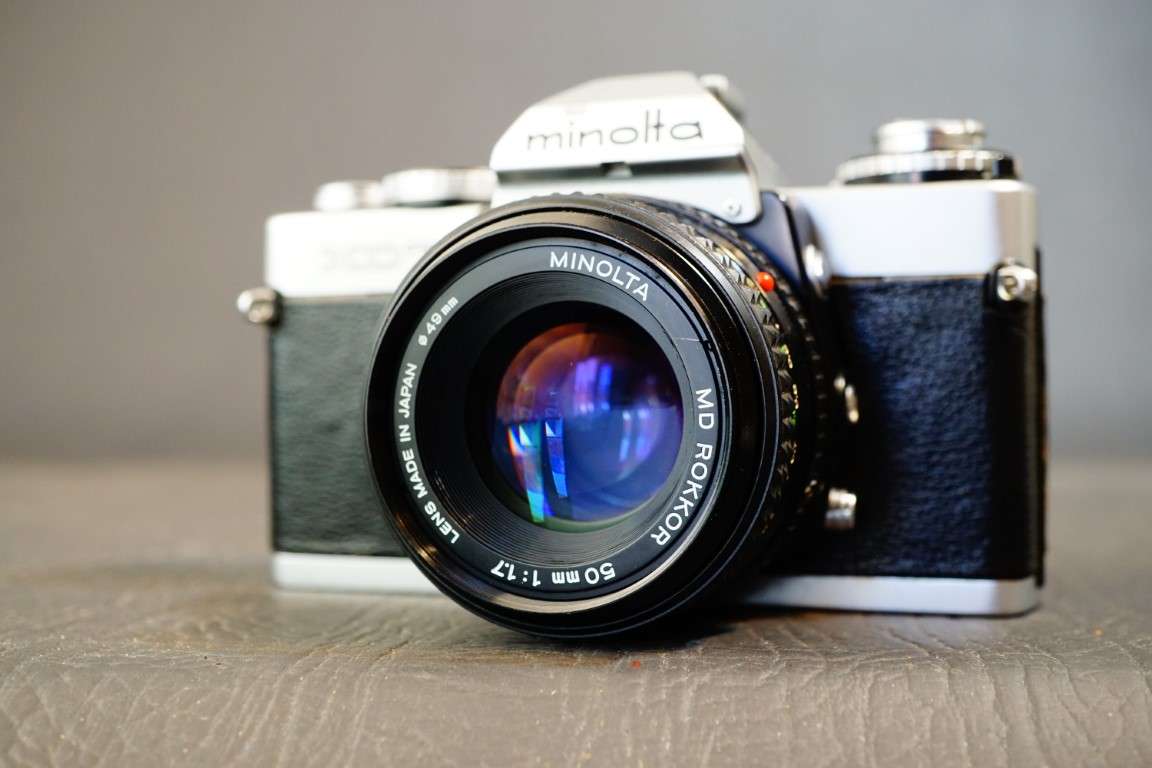 Minolta XD-7 35mm SLR Film Camera with Minolta MD 50mm F1.7 Lens  **Great Condition**