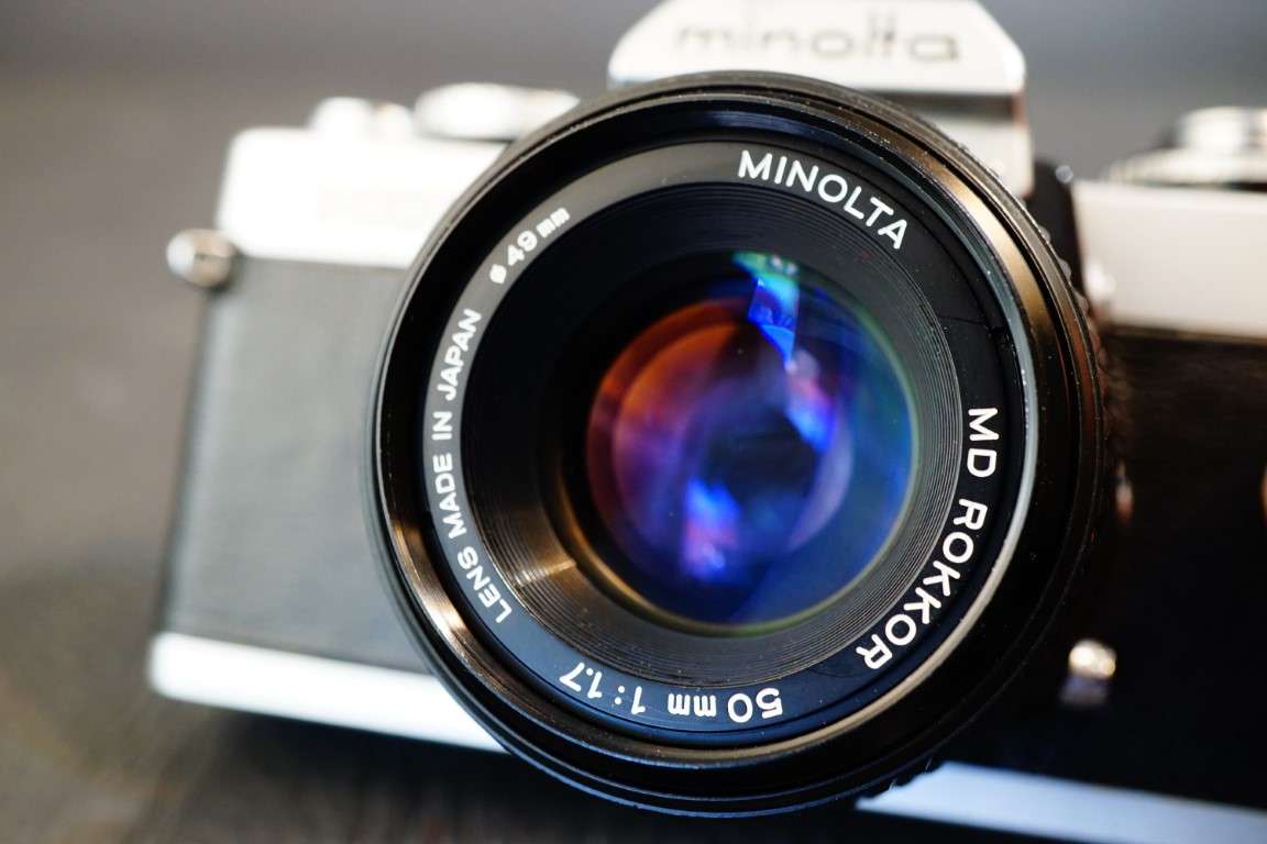 Minolta XD-7 35mm SLR Film Camera with Minolta MD 50mm F1.7 Lens  **Great Condition**