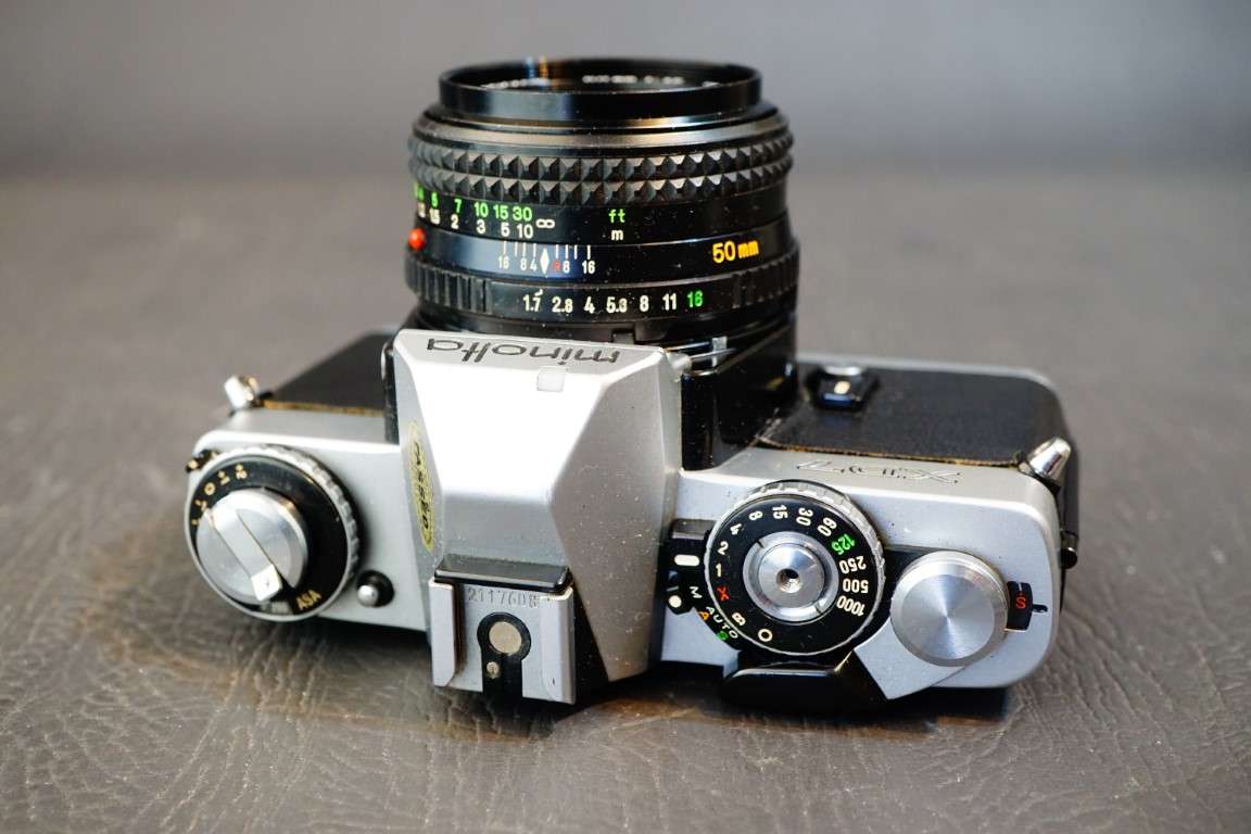 Minolta XD-7 35mm SLR Film Camera with Minolta MD 50mm F1.7 Lens  **Great Condition**