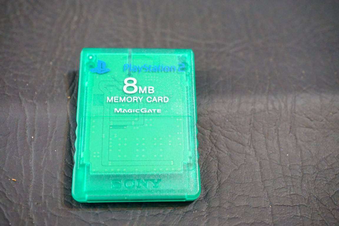 Sony PS2 Authentic MagicGate Memory Card Translucent Emerald Green (Sony PlayStation 2) PS2