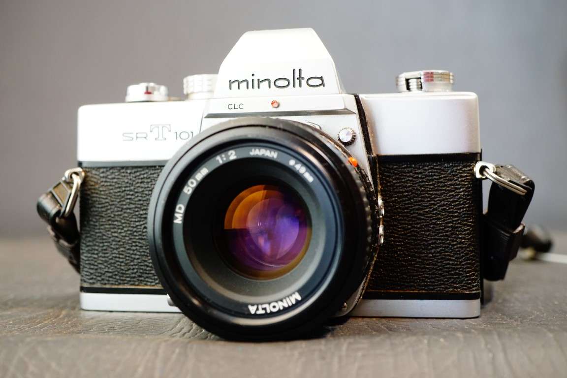 Minolta SRT 101 35mm SLR Camera with Minolta 50mm F2 Lens  **Excellent Condition**
