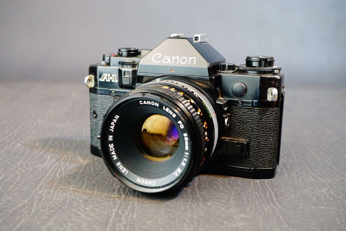 Canon A1 35mm SLR Film Camera with Canon FD 50mm F1.8 Lens  **Great Condition**