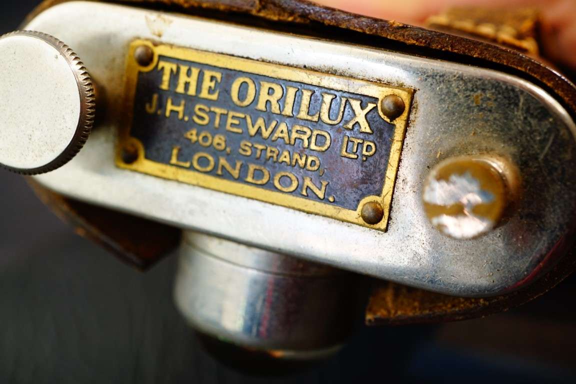 WW1 BRITISH OFFICERS ORILUX TRENCH LAMP **OK Condition**