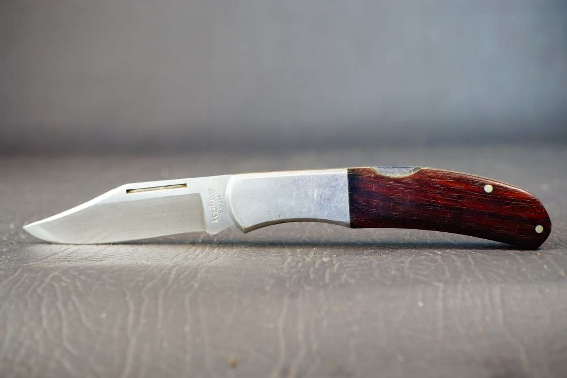 Large Discontinued Vintage Kershaw 4200 Big Joe Lock Back Pocket Knife  **Good Condition**