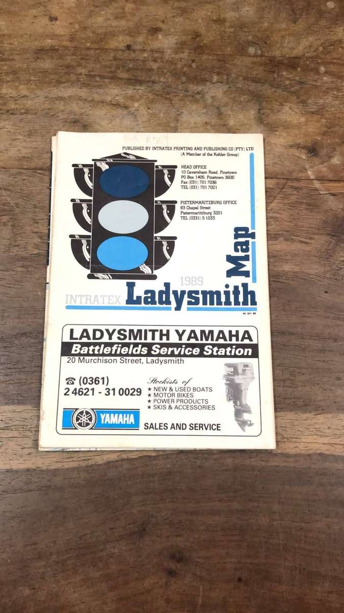 1989 Intratex Ladysmith Map - Intratex Printing and Publishing Co