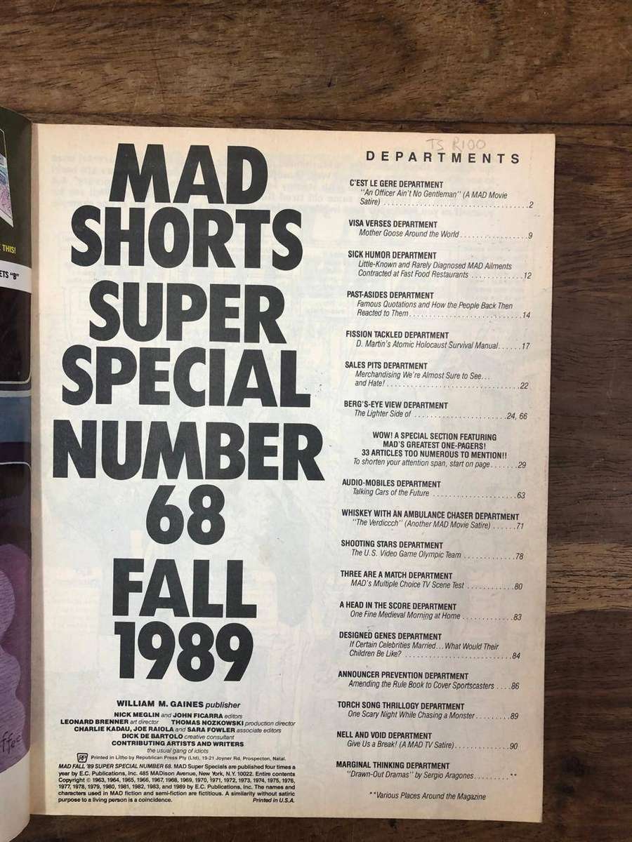 Mad Magazine - Mad Shorts - William M Gaines (Paperback)