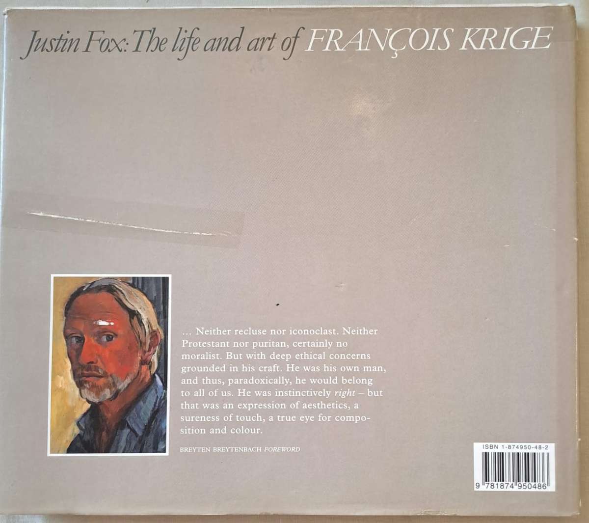 The Life and Art of Francois Krige - Justin Fox (Hard cover with DJ)