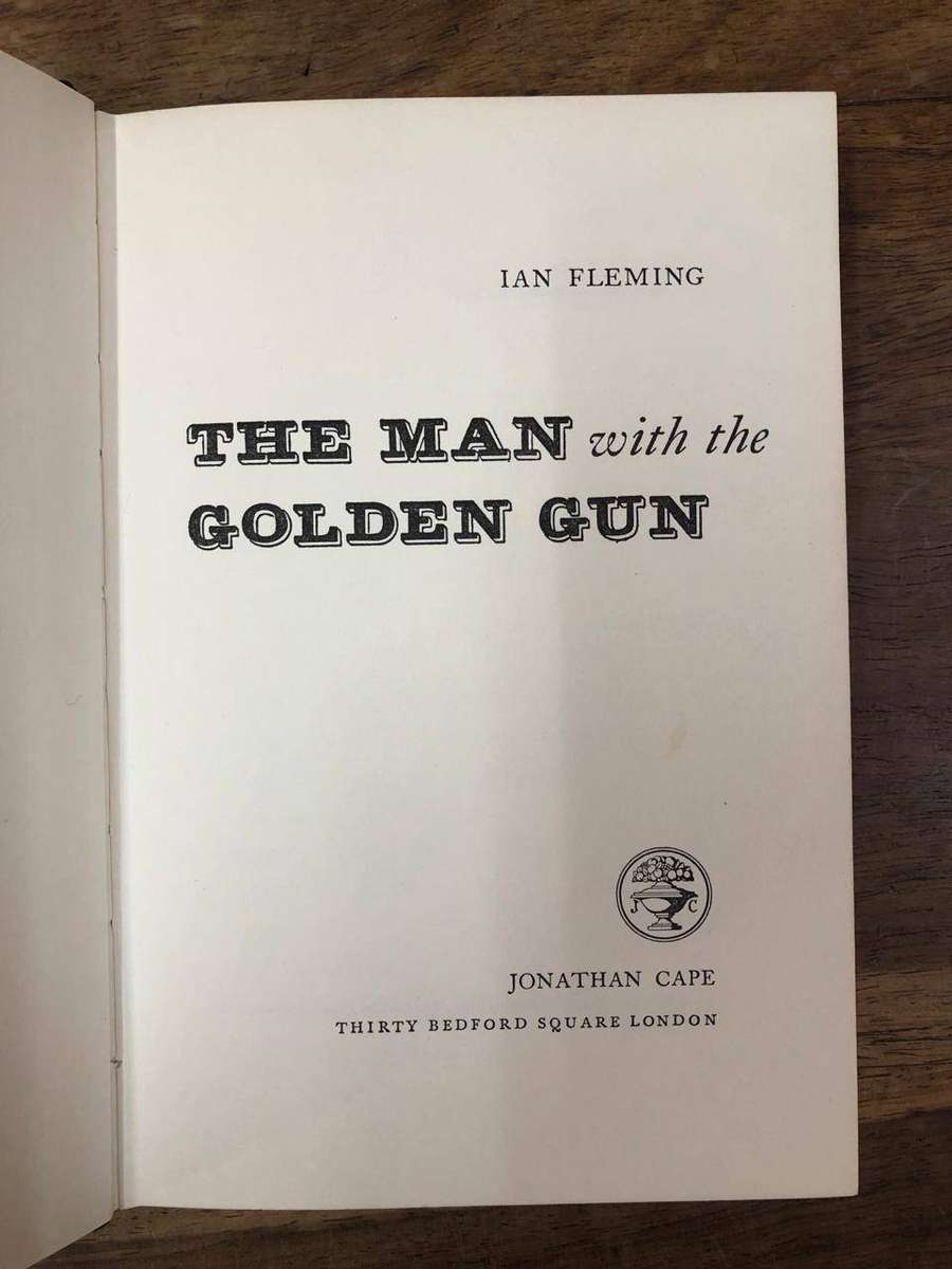 The Man with the Golden Gun - Ian Fleming (Hardcover with no dj) First Edition