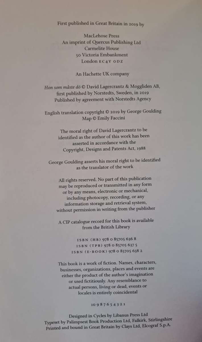 The girl who lived twice. - David Lagercrantz (Softcover)