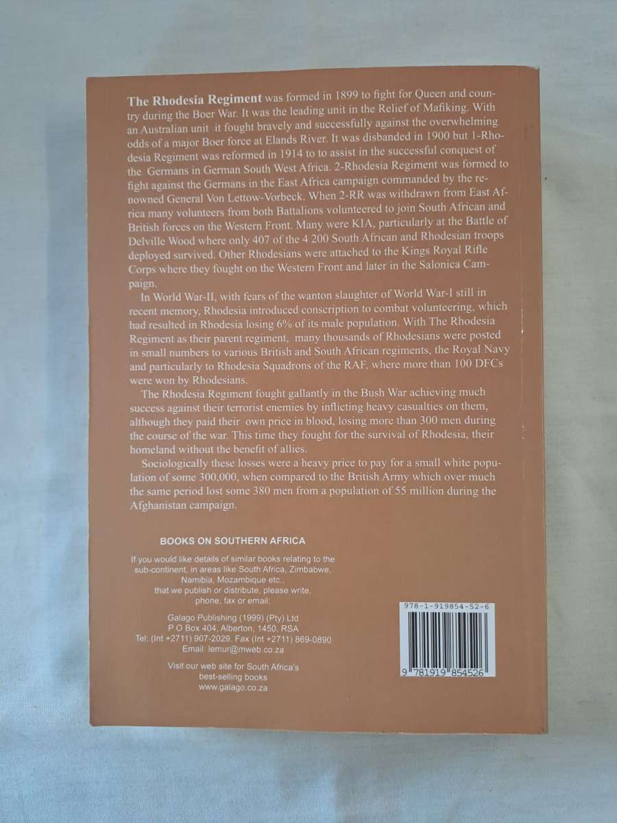 The Rhodesia Regiment. - Alexandre Binda (Paperback)