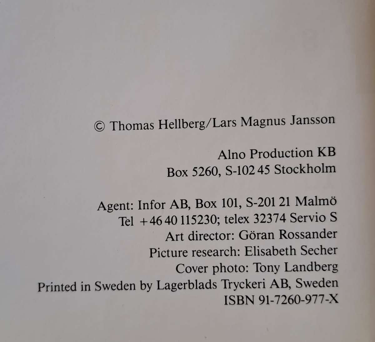 Alfred Nobel - Thomas Hellberg (Hardcopy with DJ )