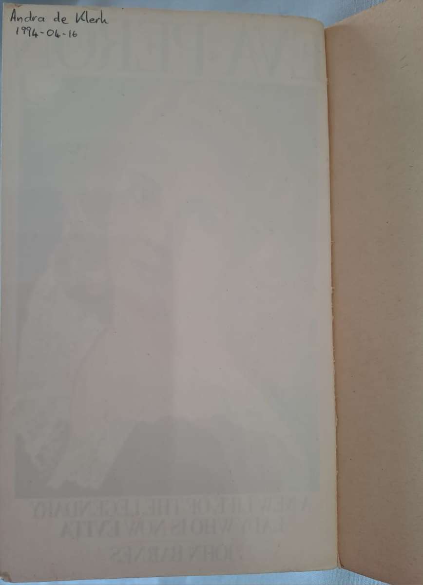 Eva Peron : A New Life Of The Legendary Lady Who is Now EVITA - John Barnes (Paperback)