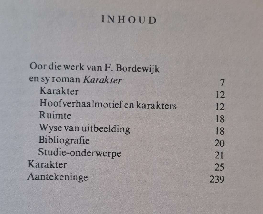 Karakter - F. Bordewijk (hard cover with no dj)
