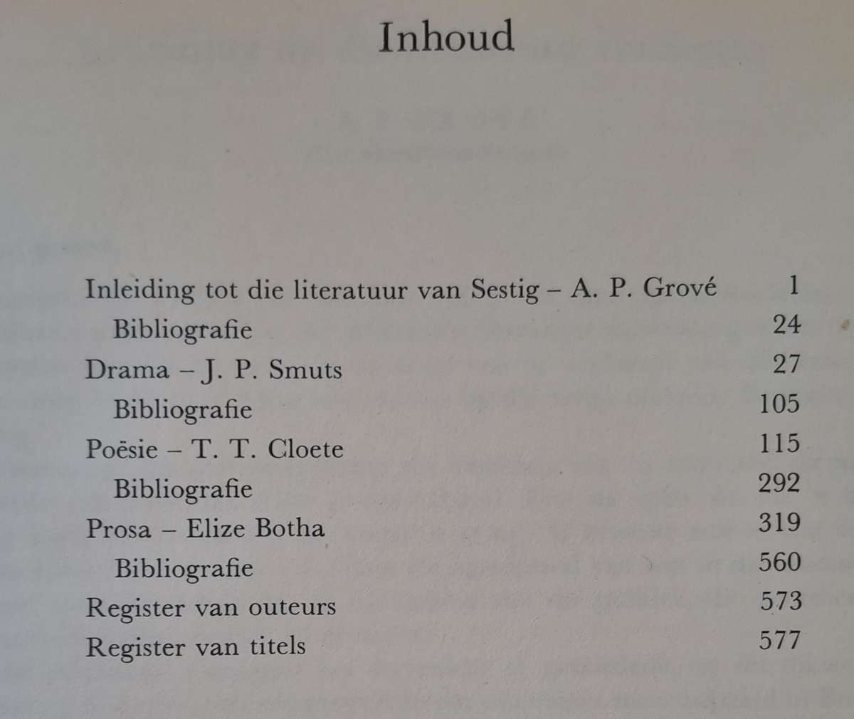 Die Afrikanse Literatuur Sedert sestig - T. T. Cloete (hard cover with no dj)